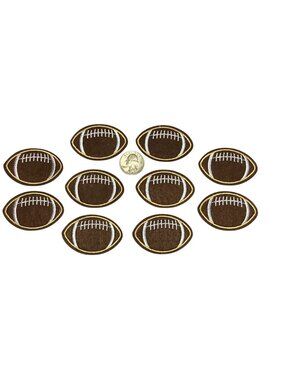 10 pcs Patches Embroidered Football Patches 2" Iron/Sew On Brand New
